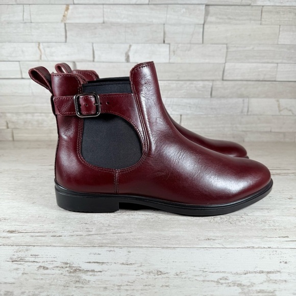 Ecco Dress Classic 15 Chelsea Buckle Women’s Leather Ankle Boots EU 40 US 9-9.5 - Picture 2 of 15